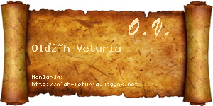 Oláh Veturia névjegykártya